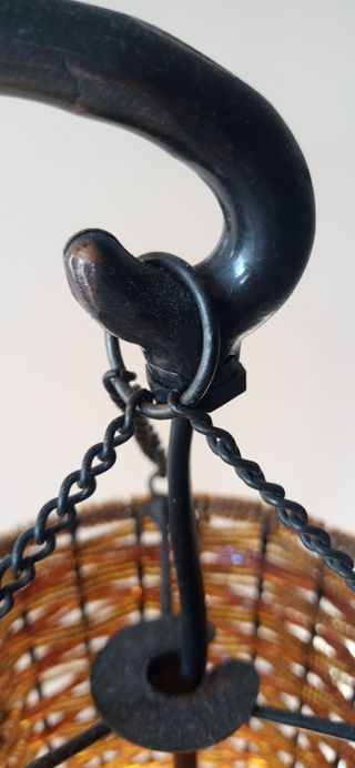 Lámpara vintage pie forja