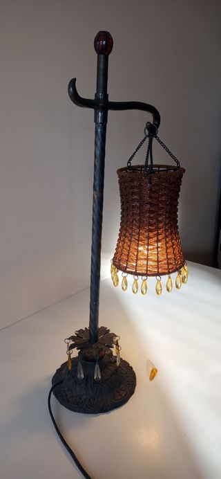 Lámpara vintage pie forja