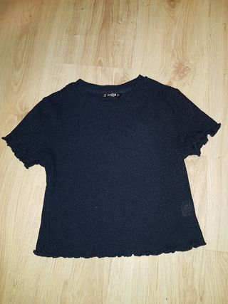Camiseta shein azul marino