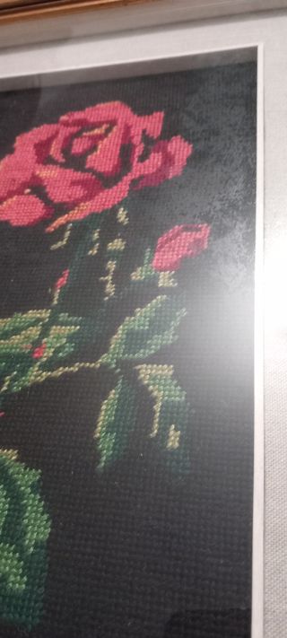 Quadro rosa mezzo punto