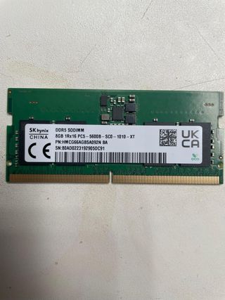 DDR5 16gb de RAM a 5600Mhz