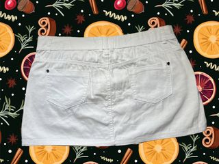 Falda vaquera blanca