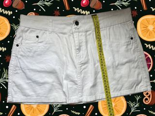 Falda vaquera blanca
