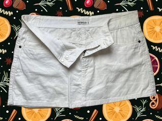 Falda vaquera blanca