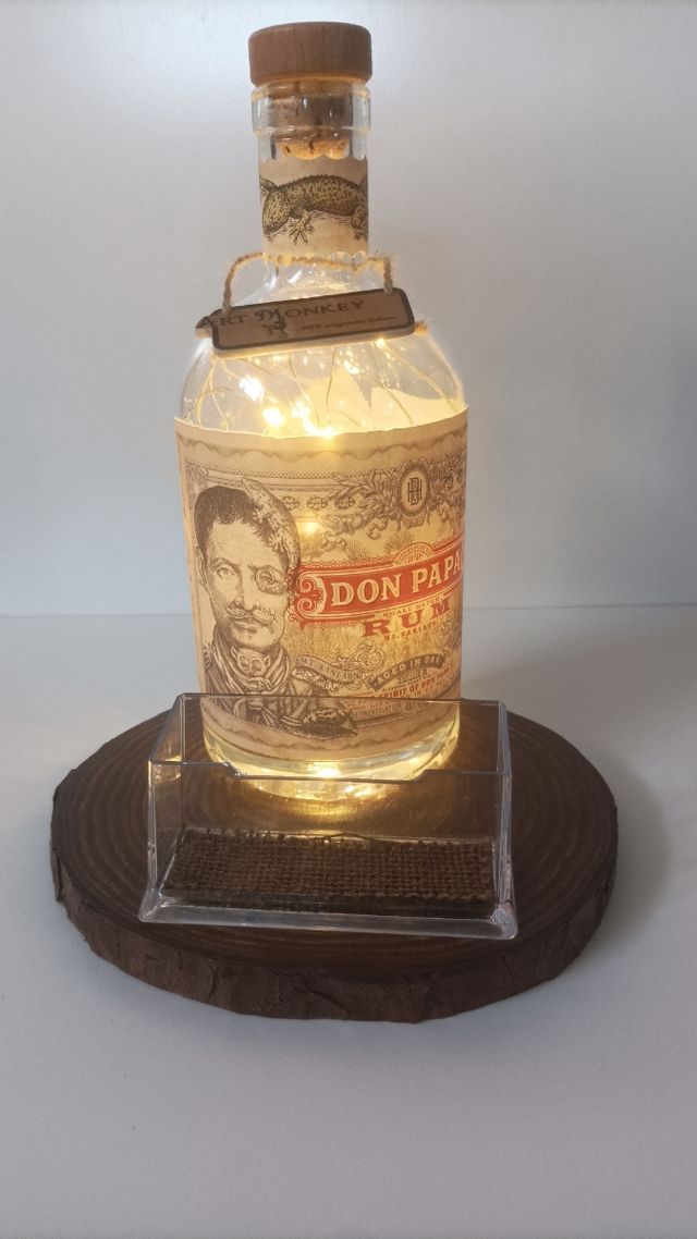 Bottiglie luminose arredo