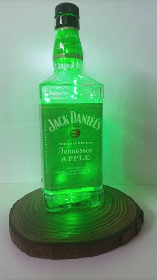 Bottiglie luminose arredo