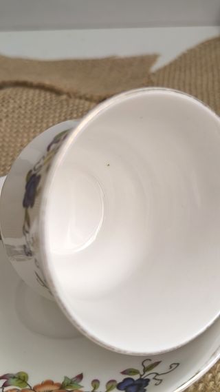 Preciosa taza de té y platillo porcelana inglesa