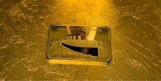 Placa conmemorativa laminada oro 24K Titanic