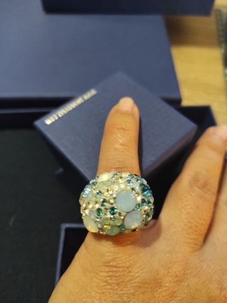 Anillo Swarovski coctel 
