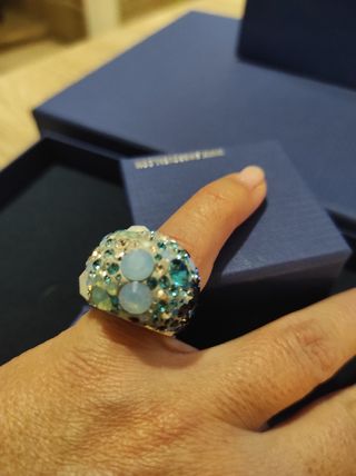 Anillo Swarovski coctel 