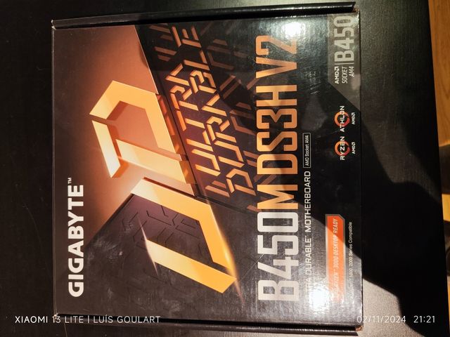 Vendo Placa Mãe Gigabyte B450M V2