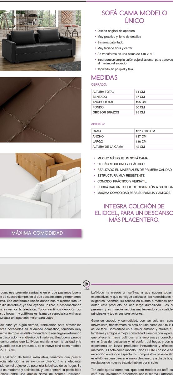 Sofá-cama con arcón