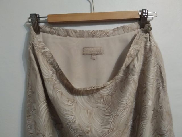 Falda recta estampada