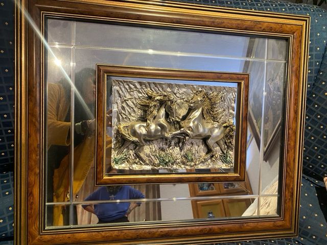 Cuadro en estaño . Relieve en movimiento