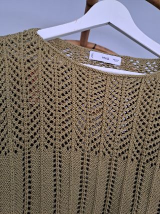 Jersey Mango mujer calado punto