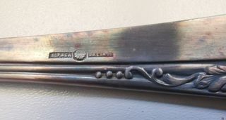 Estuche cubiertos antiguos Dalia 96 alpaca plata