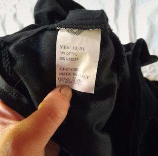 Vestitino in velluto nero tg 18/24 mesi