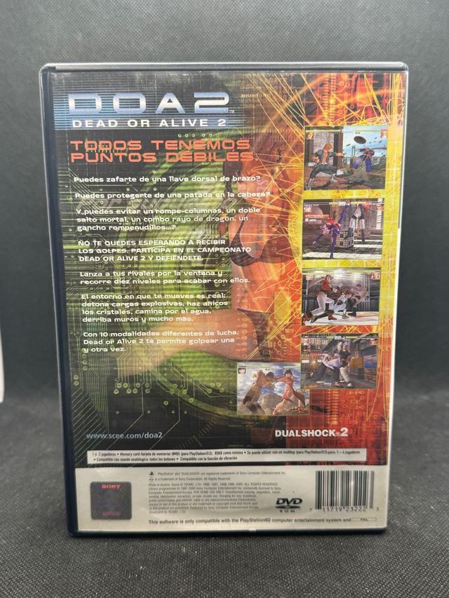 Dead or Alive 2 para PlayStation 2 - Como Nuevo