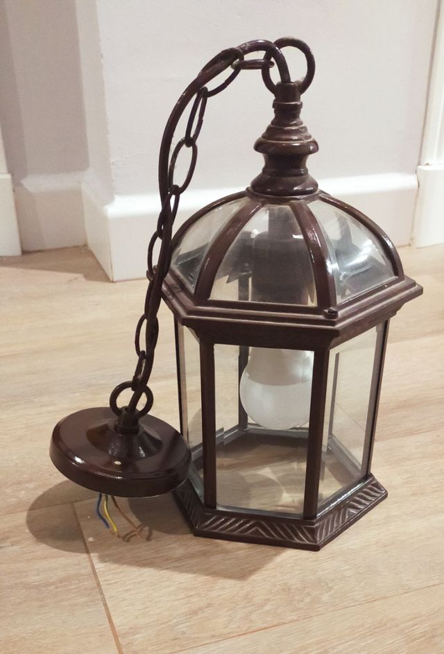 Lámpara estilo rustico