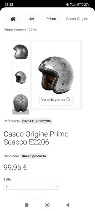 Casco Moto Vintage 