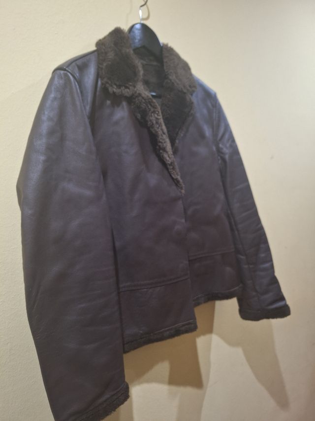 Cazadora de piel auténtica