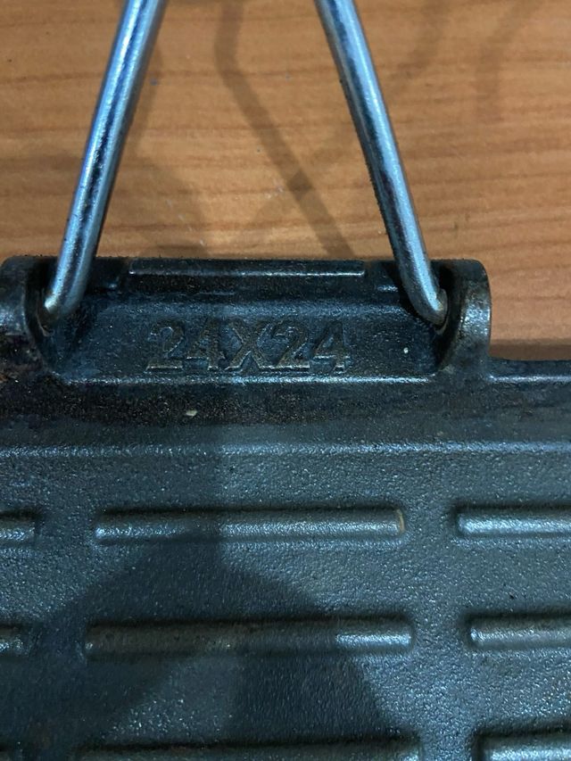 Piastra cucina ghisa 24x24 cm