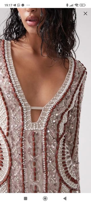 vestido joya talla 38 nuevo, ideal fiestas navidad