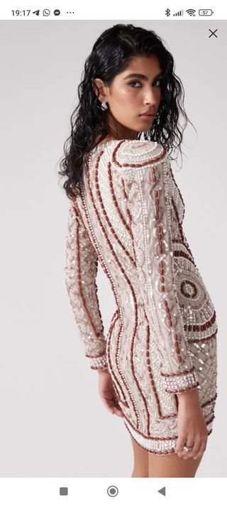 vestido joya talla 38 nuevo, ideal fiestas navidad