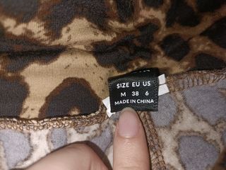 Falda pantalon corta de leopardo