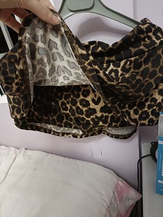 Falda pantalon corta de leopardo