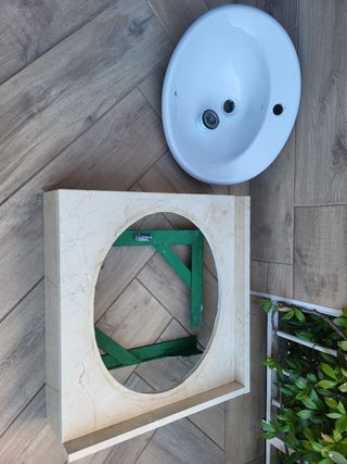 Lavabo Roca + encimera mármol