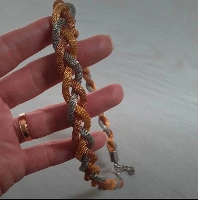 Fio dourado bronze e prateado