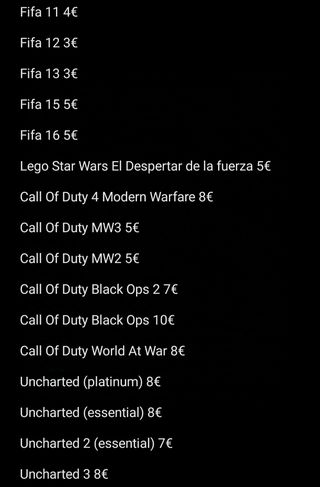 MEGA PACK 62 juegos PS3