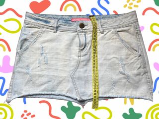 Minifalda Vaquera Shana Azul Claro - Talla 36 (S)