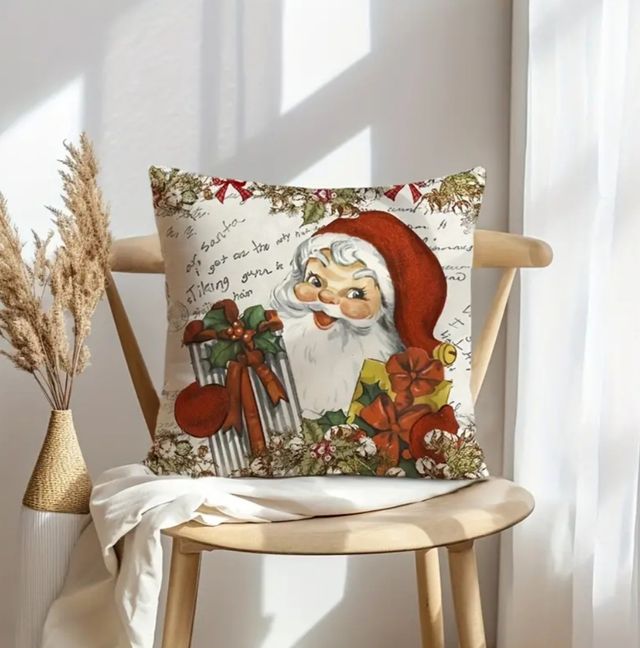 Juego 2 fundas de cojín 45x45 cm.Motivos Navideños