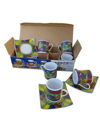 Conjunto de chavenas de cafe