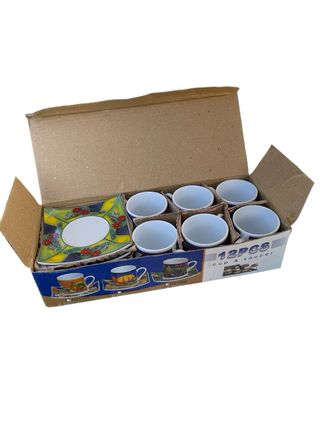 Conjunto de chavenas de cafe