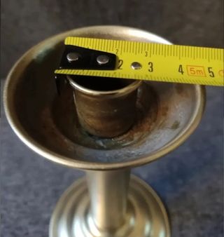 Candelabro o porta velas de latón