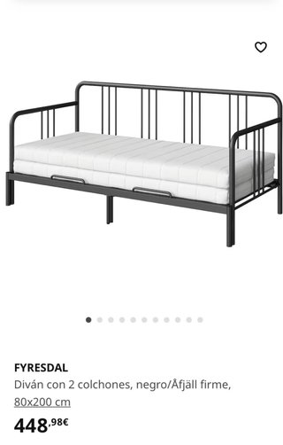 Divan con dos colchones ikea