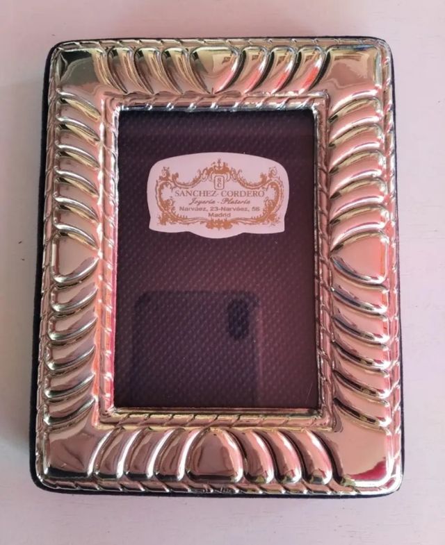 Marco de foto en plata de ley