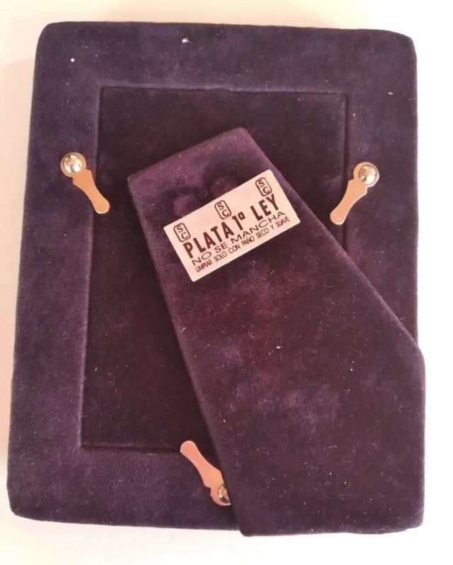 Marco de foto en plata de ley