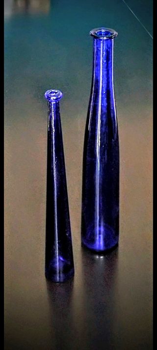 Due Bottiglie Blue Cobalto Vintage