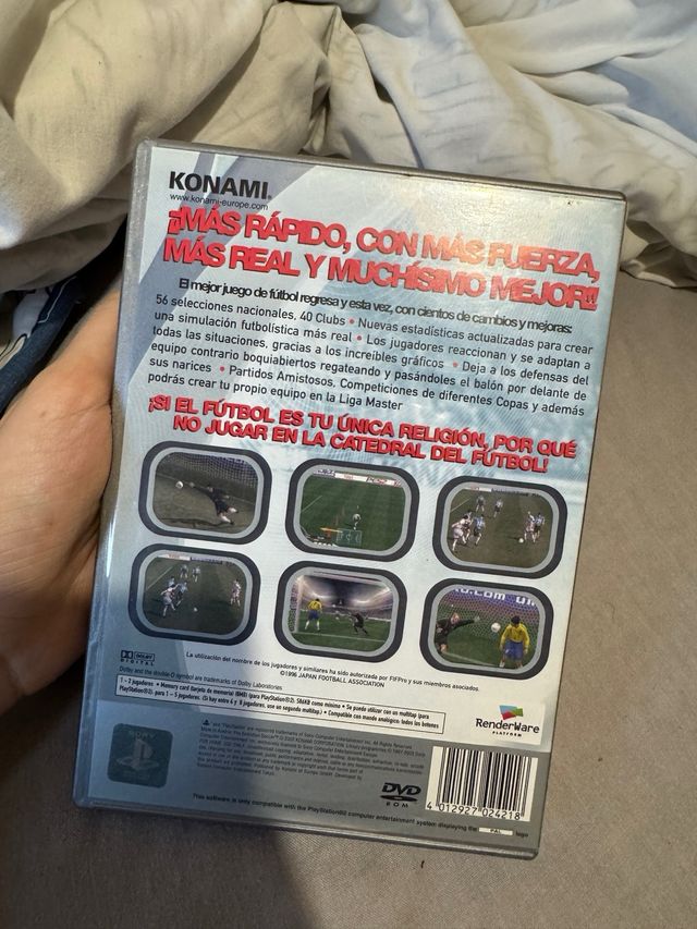 videojuego futbol PES 2 play station 2