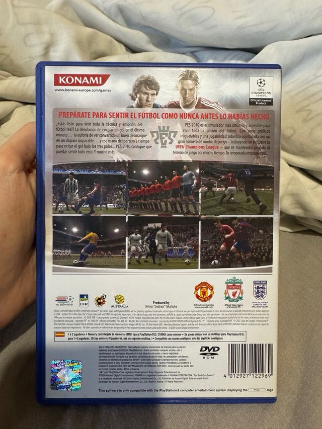videojuego futbol PES 2010 play station 2
