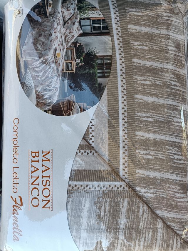 Lenzuola matrimoniali flanella 