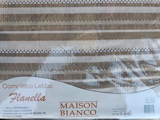 Lenzuola matrimoniali flanella