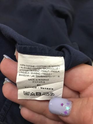 Camicia uomo blu scuro slim fit Business OVS tg 38