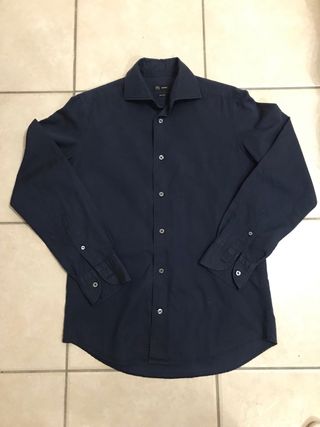 Camicia uomo blu scuro slim fit Business OVS tg 38