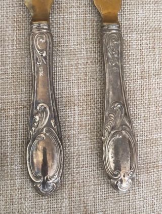 Servizio di posate rivestite argento 800 vintage