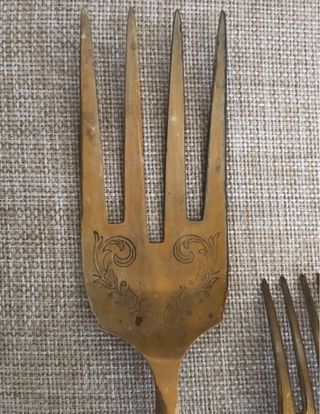 Servizio di posate rivestite argento 800 vintage